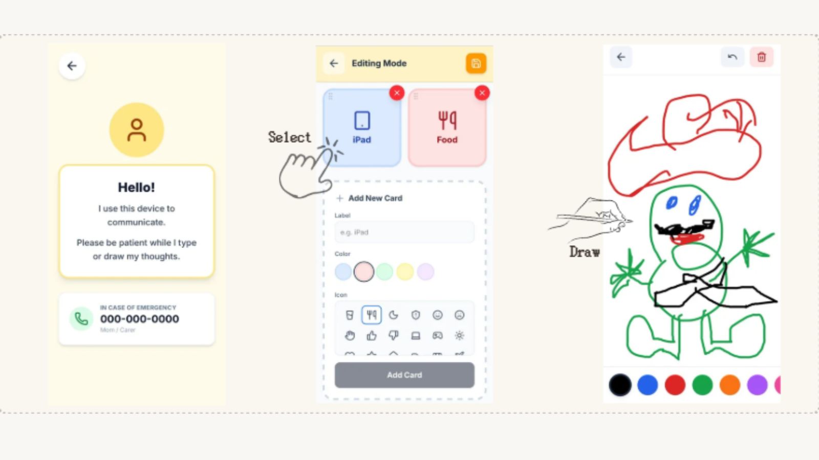 Communication Board Interface